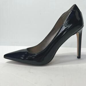 Sam Edleman 8.5 Dea Pointed Toe Black Patent Leather Pump Stiletto High Heels